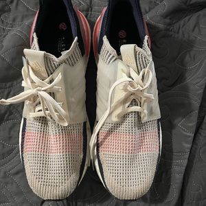 Men’s Adidas Ultraboost size 13. Tan/ Red/ Blue